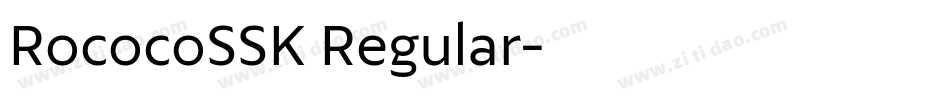 RococoSSK Regular字体转换
